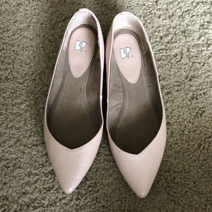 BP light pink pointed flats size 5
